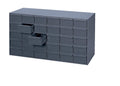 Gray Powder Coat Steel Cabinet, 30 Drawer T573