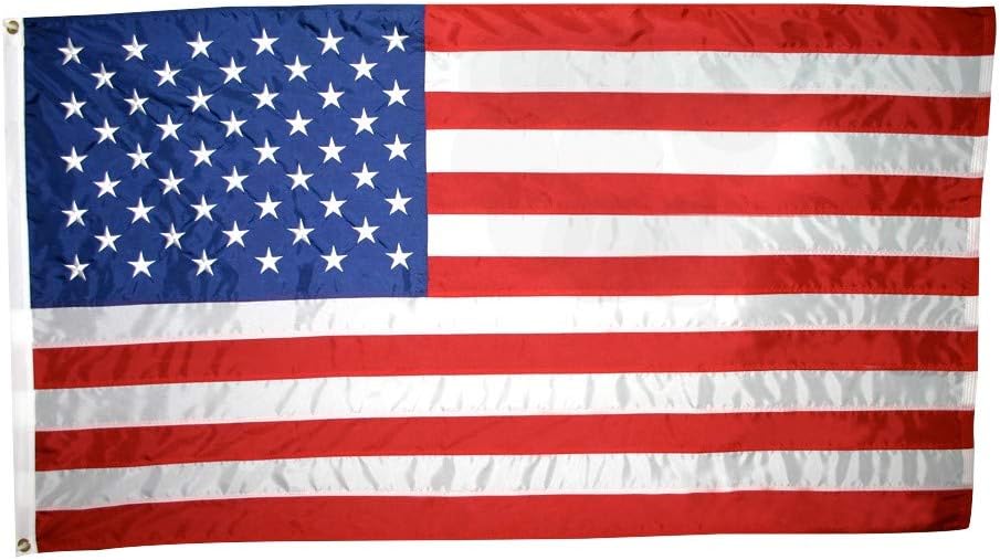 3x5 ft Nylon American Flag with Sewn Stripes and Embroidered Stars Z6211