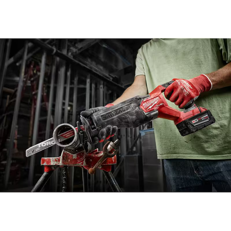 18V Cordless Brushless Reciprocating Saw Kit with Two 5.0 Ah Batteries Charger & Hard Case S7563