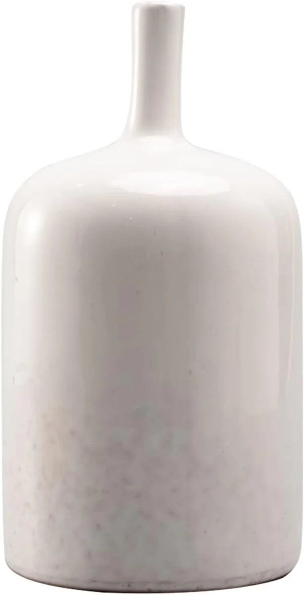 White Ceramic Vase 9.5 Inch S7877