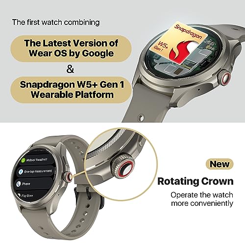 Obsidian Smartwatch with Snapdragon W5+ Gen 1 Wear OS W63531
