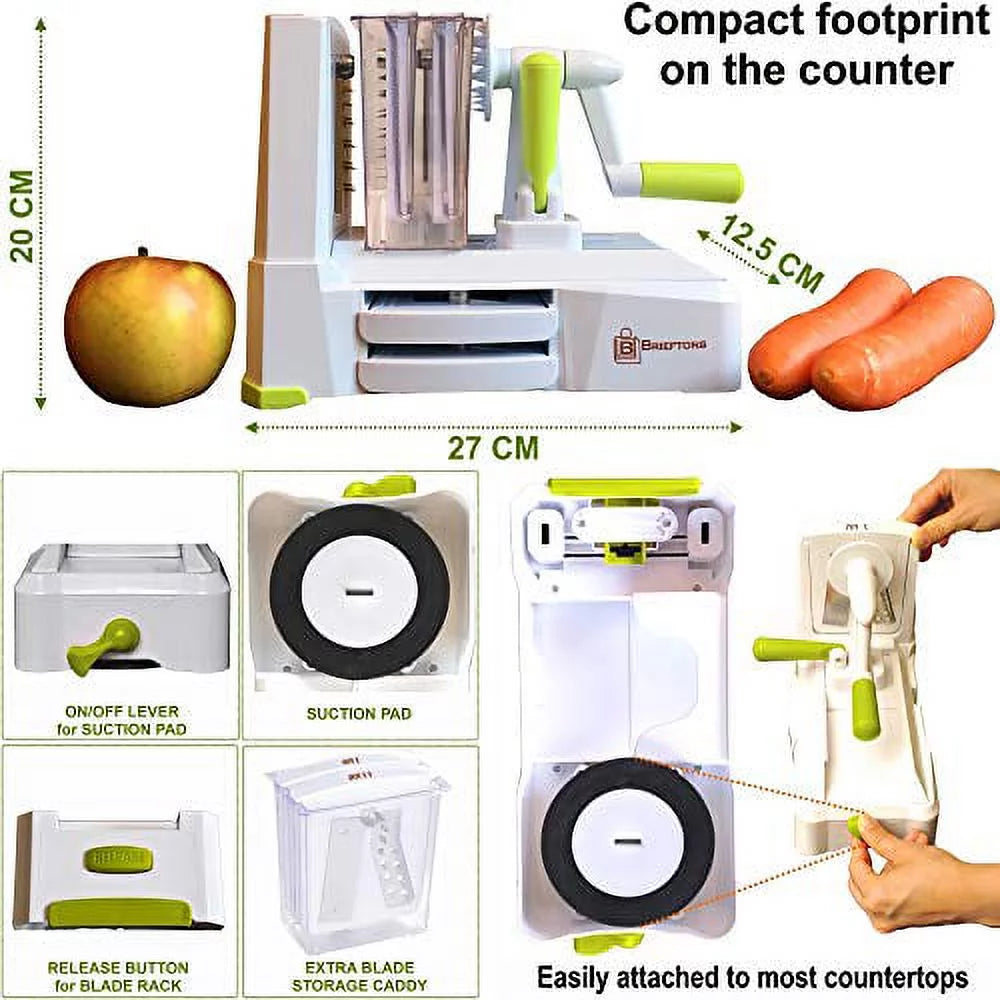 5-Blade Vegetable Spiralizer White C107