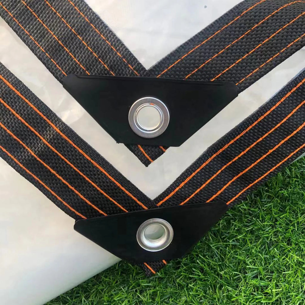 Clear Tarps Vinyl Coated PVC Tarps With Rustproof Grommets X893