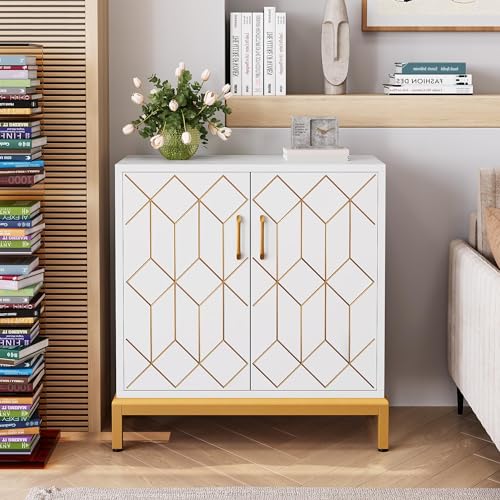 White Buffet Cabinet with Storage W957