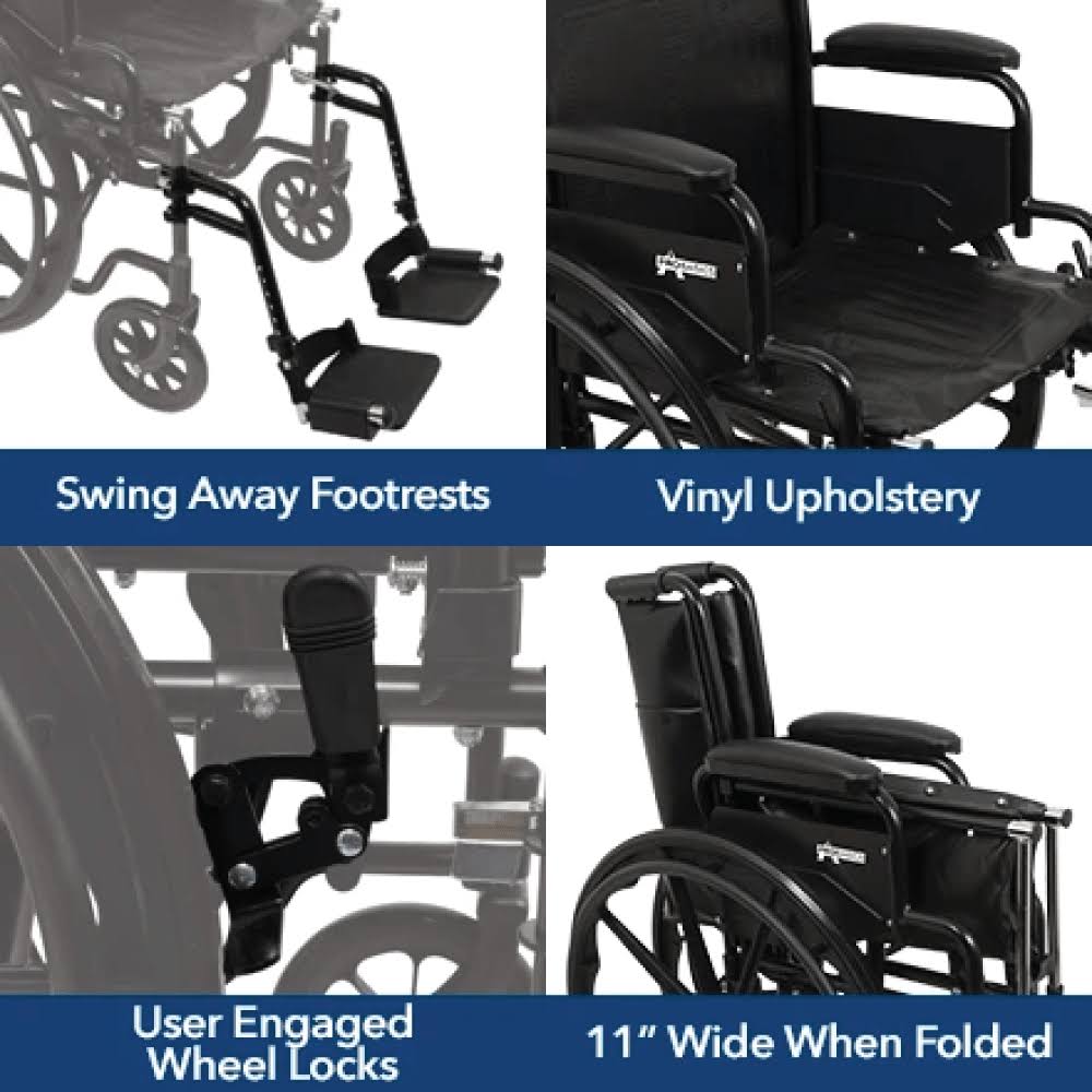 16 x 16 in Wheelchair with Elevating X94490