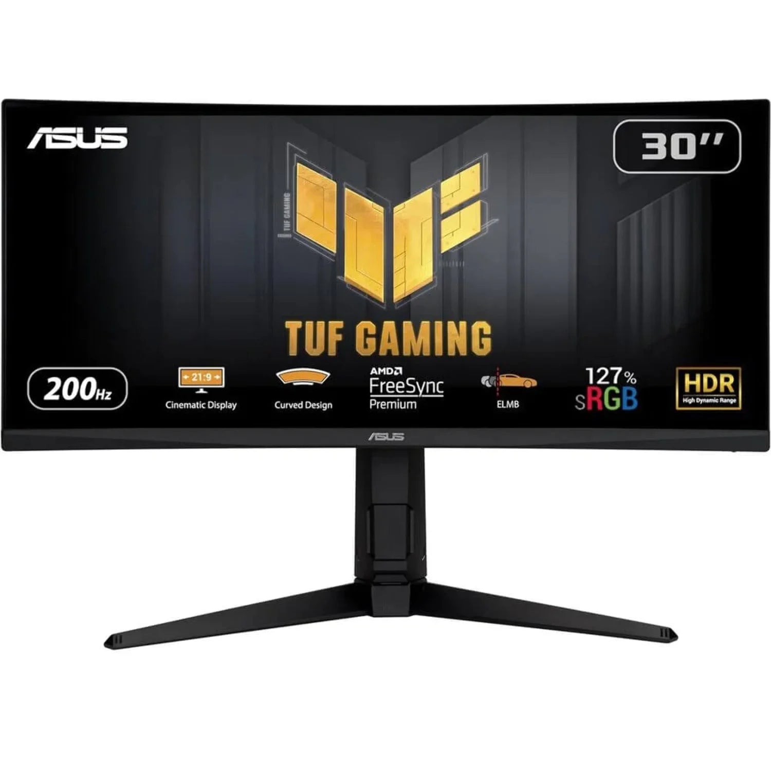 30" Ultrawide Curved HDR Monitor, WFHD, 200Hz, 1ms, FreeSync Premium D746