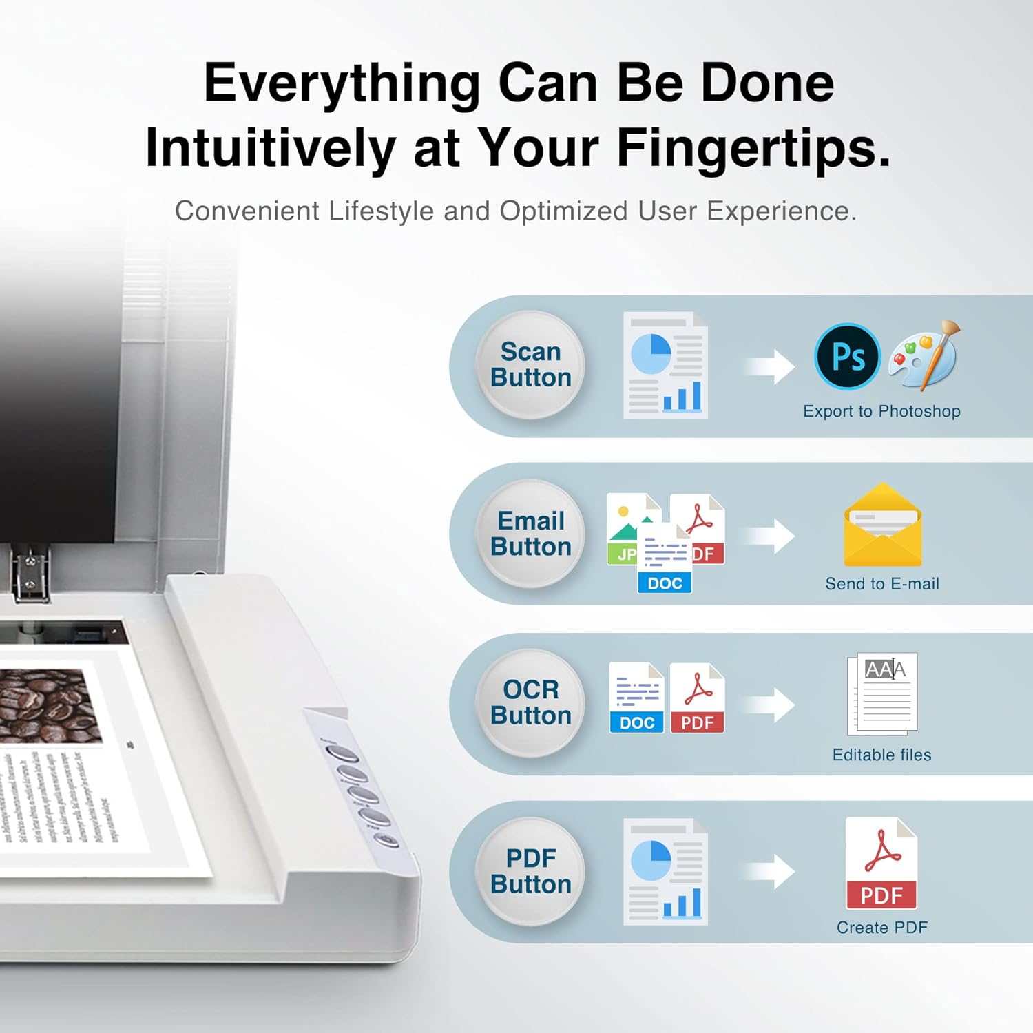 A3 Flatbed Scanner with 1200 DPI Resolution O948083
