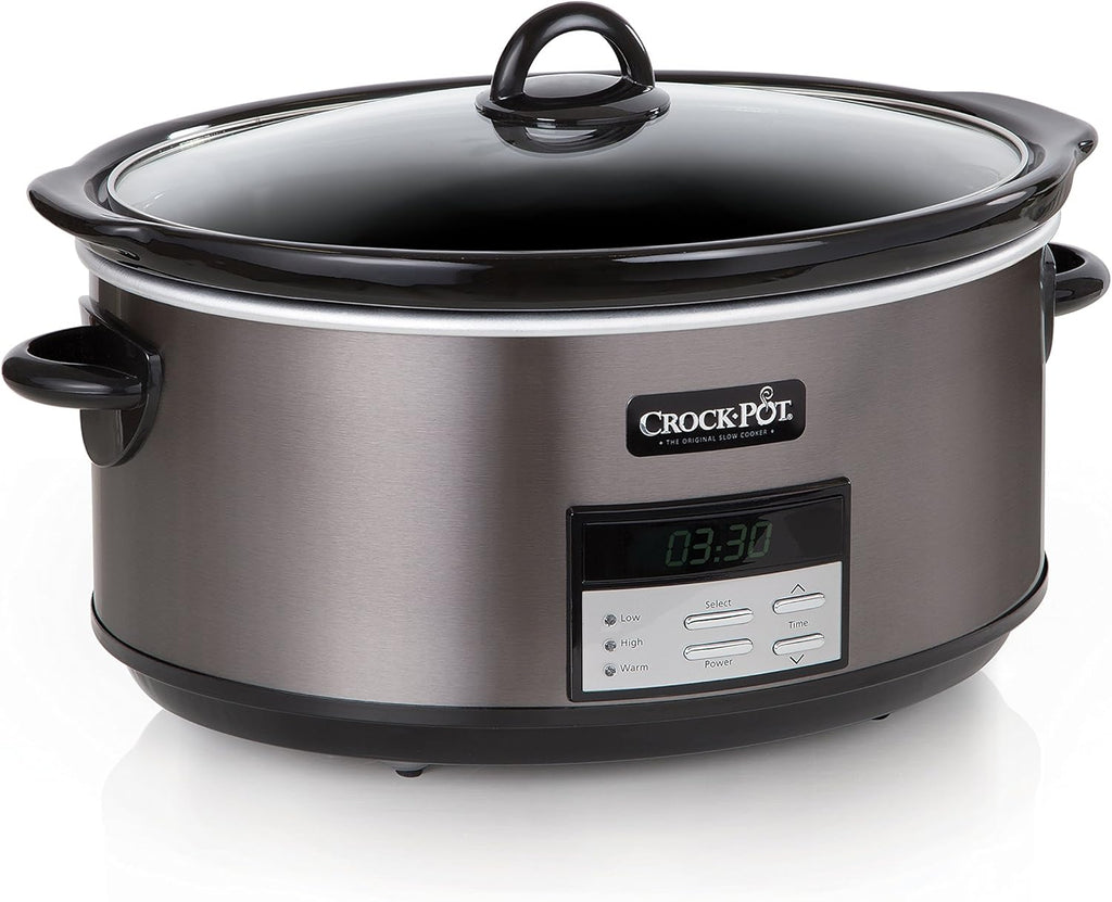 6 Quart & 8 Quart Programmable Slow Cooker, Stainless Steel W24214