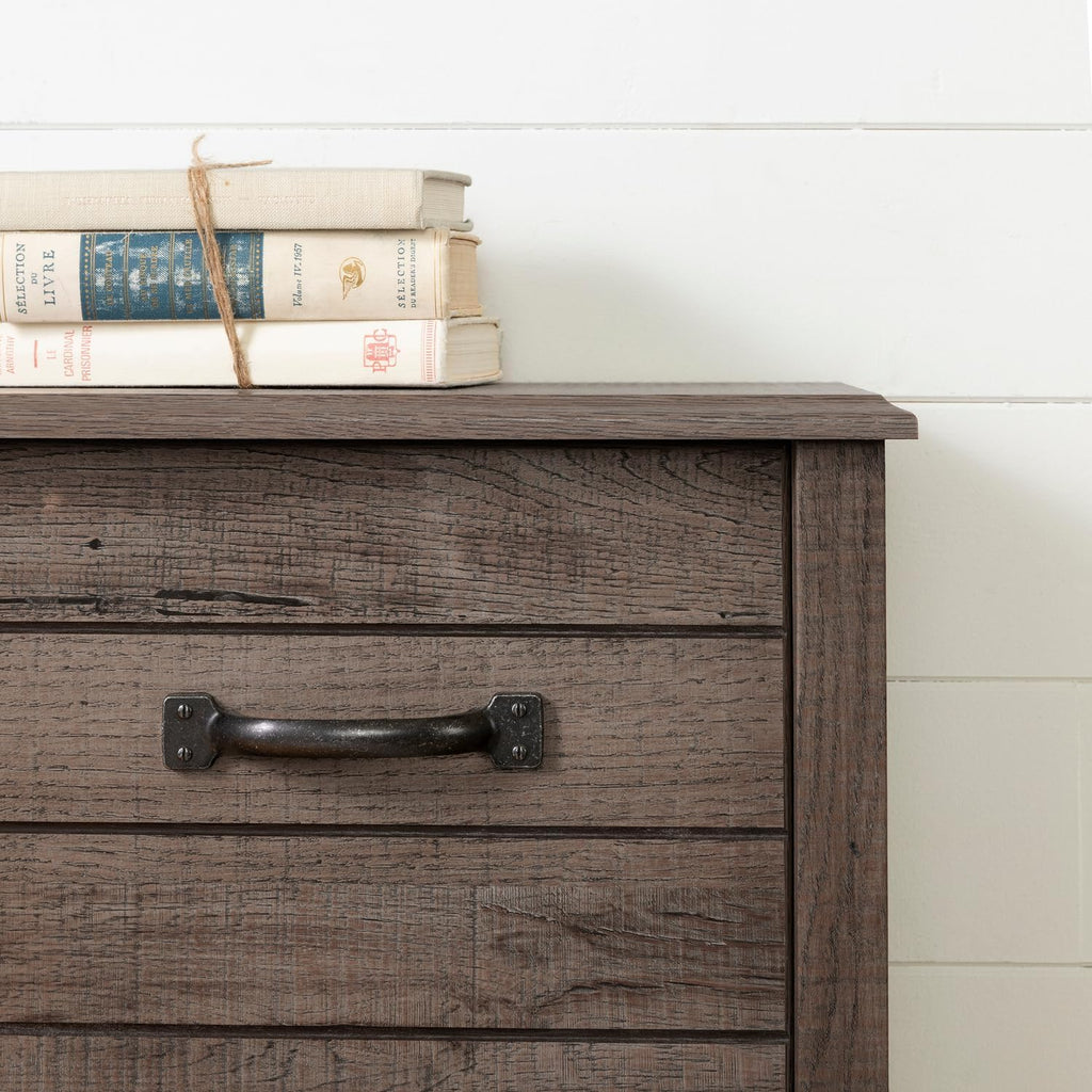 Engineered Wood Rectangular Full Bookcase Headboard Fall Oak with Storage and Sliding Doors Q534283