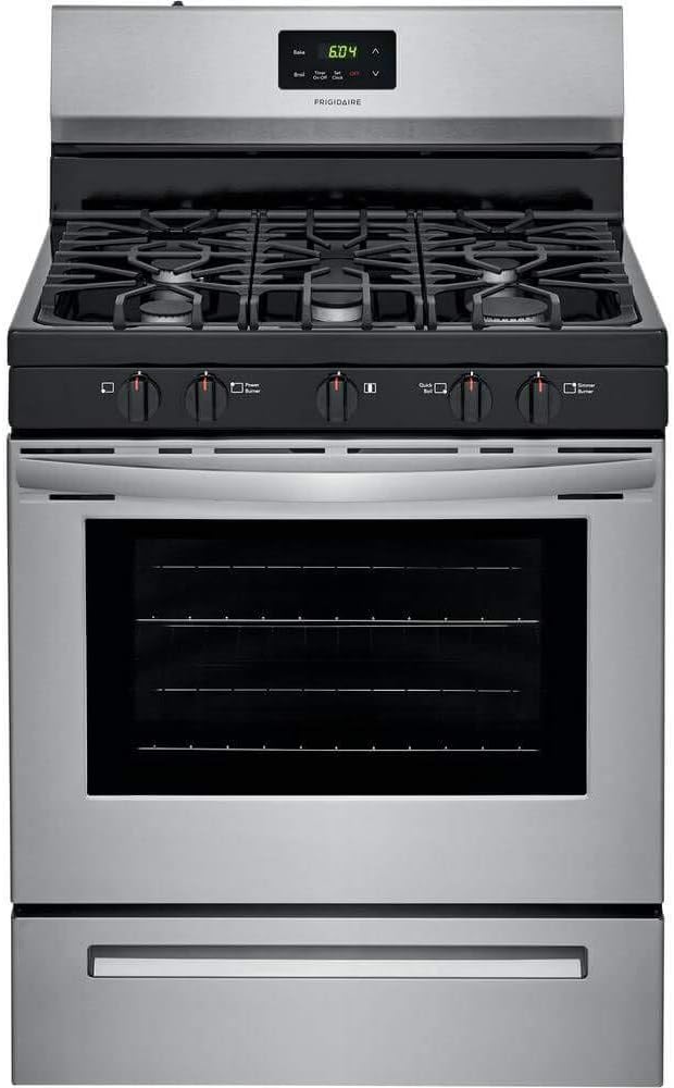 30" Freestanding Gas Range with 5 Sealed Burners in Stainless Steel Y559