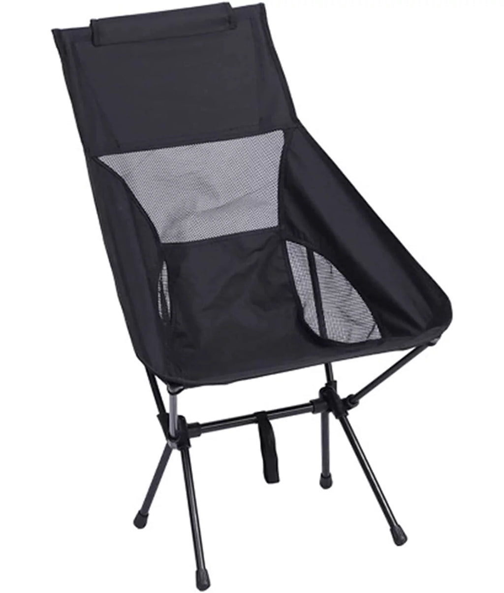 Black Heavy Duty High Back Folding Camping Chair S71787
