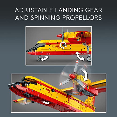 LEGO Technic Firefighter Aircraft Building Toy Model Airplane Set 42152 for Ages 10+ I620