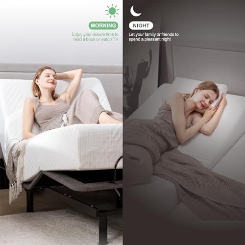 Adjustable Bed Base Queen with Wireless Remote Control M50493