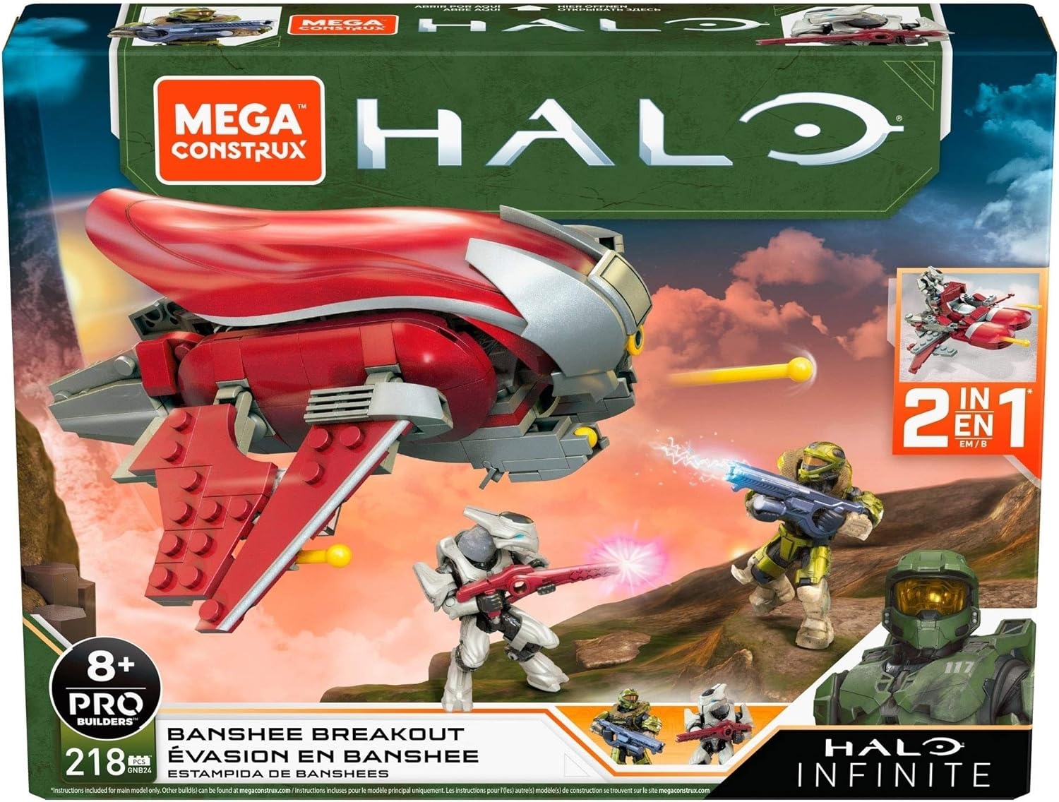 Halo Banshee Breakout Vehicle Construction Set with Spartan Recon Figure N86128