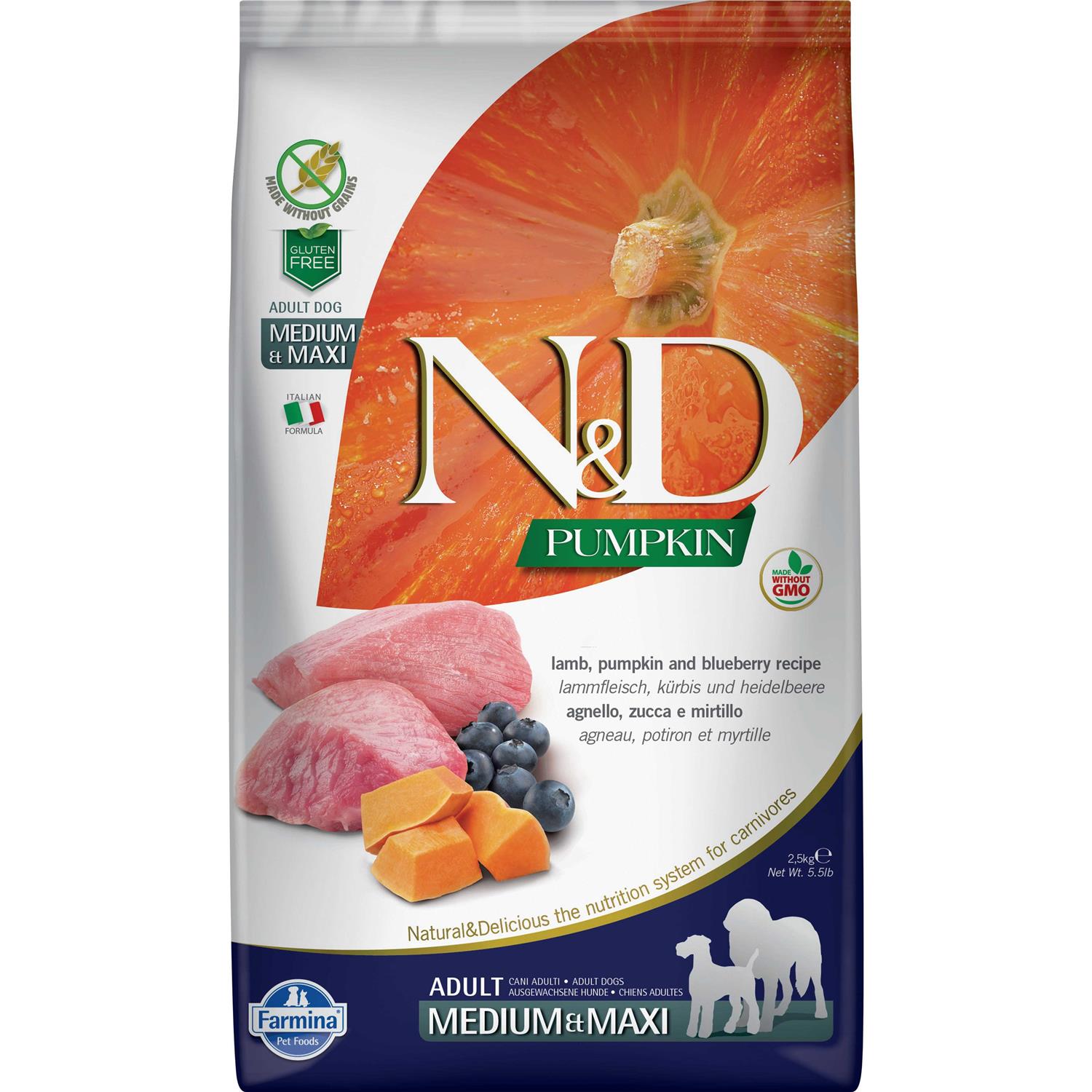 Farmina N&D Pumpkin Lamb & Blueberry Mini Dog Dry Food X150475