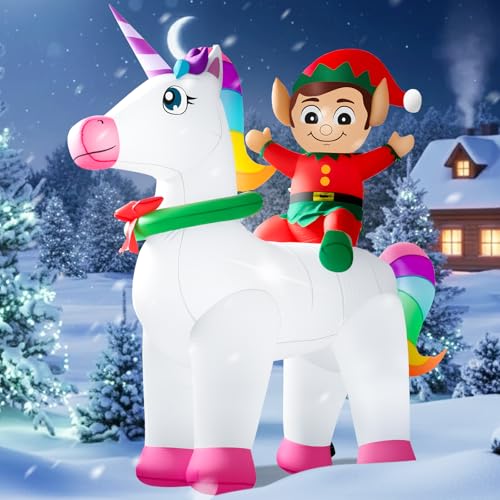 10FT Christmas Inflatables Snowman Outdoor Decorations with LED Lights J2926