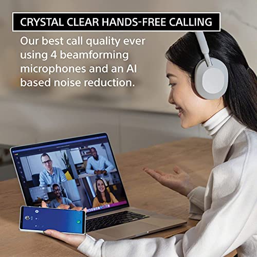 Wireless Noise Canceling Headphones (Silver) H897