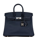 Bleu Navy Swift Palladium Hardware Bag W691