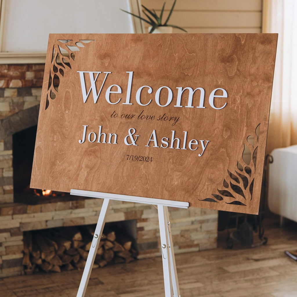 Wooden Wedding Welcome Sign Y5211