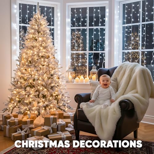300 Led 9.8x9.8ft Warm White Curtain Lights R886706