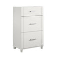 White 3 Drawer Base Cabinet S5499