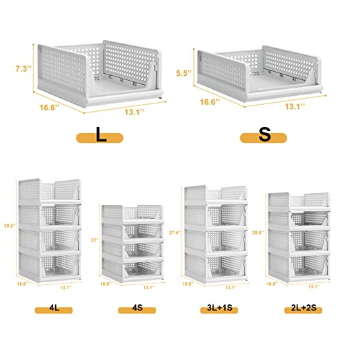 Stackable Plastic Storage Basket Bin X369116