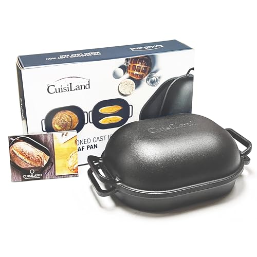Large Heavy Duty Pre-seasoned Cast Iron Bread Loaf Pan V6167