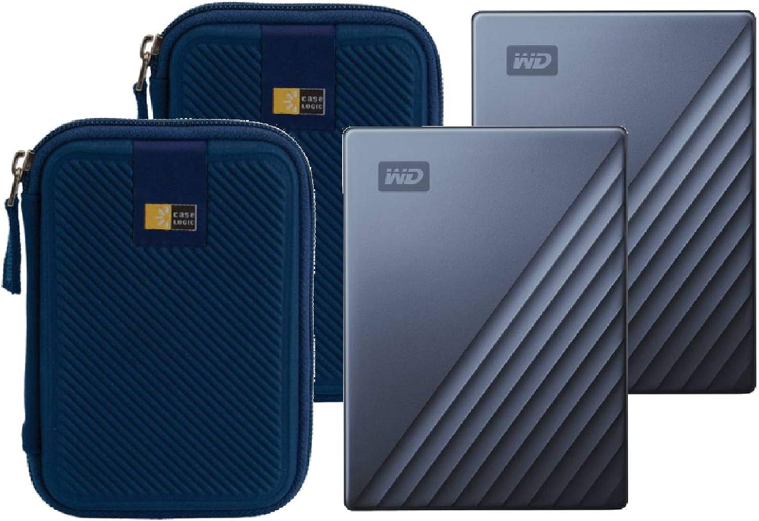 2 TB Blue Portable External Hard Drive Z597