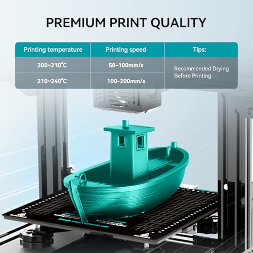 250g PLA Filament 1.75mm Bundle, 8 Rolls, White+Red+Orange+Yellow+Green+Blue+Cyan+Purple M78682