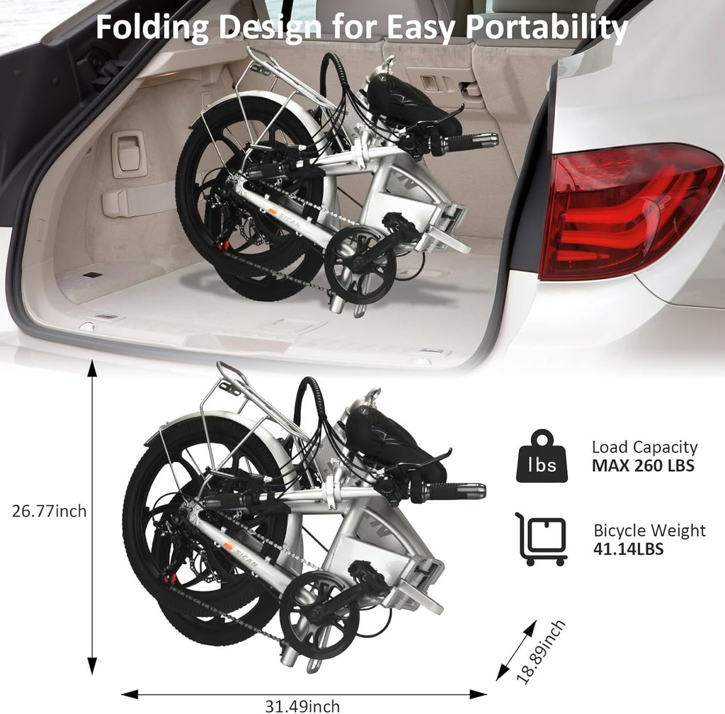 20" Tire 850W Electric Folding Bike with 48V 12Ah Battery G27147