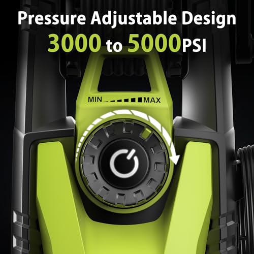 4000 PSI Electric Pressure Washer, 1900W Motor, 4 Adjustable Nozzles, 32.81ft Hose, Foam Cannon N5696