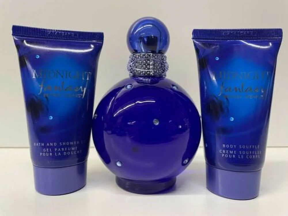 Fantasy Midnight Eau De Parfum Spray & Body Shower Gel Set - 3 Piece N1366