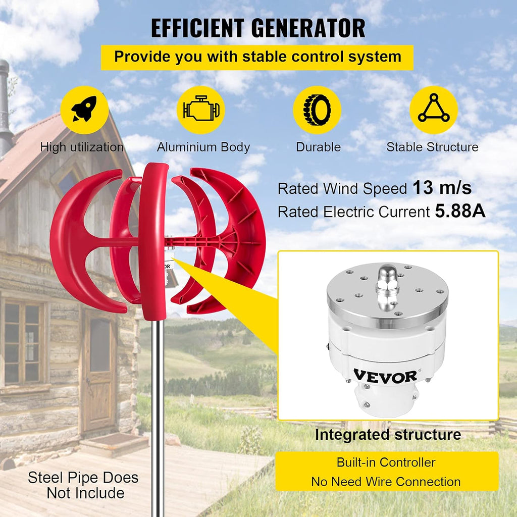 35 Wind Wheel Diameter Vertical Axis Wind Turbine S49669
