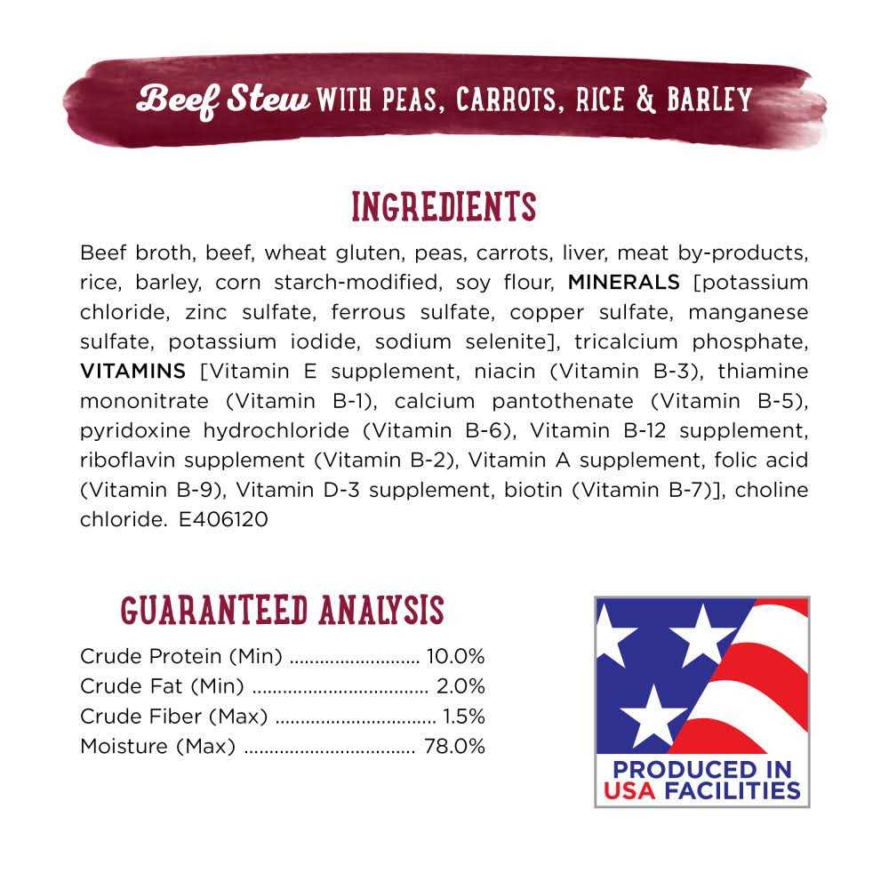 Beef Stew Prepared Meals Dog Food J531331