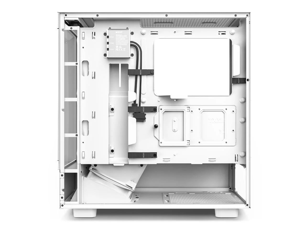White SGCC Steel Tempered Glass ATX Computer Case X38971