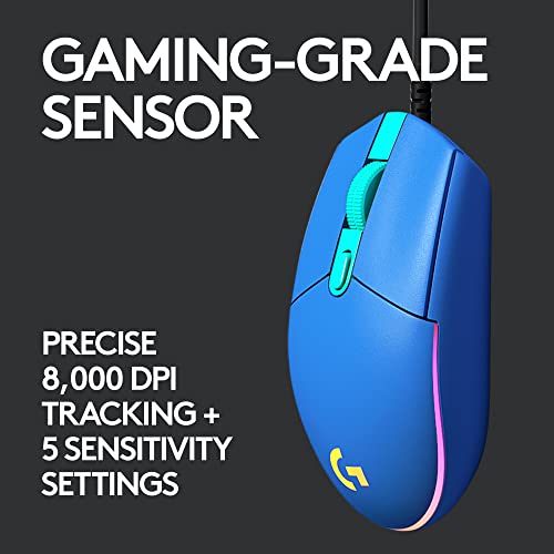 Wired Gaming Mouse with 8,000 DPI and 6 Programmable Buttons R9054