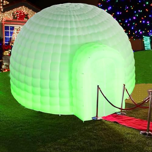 Inflatable Dome Tent (14x14x9FT) with Air Blower and Light G487673