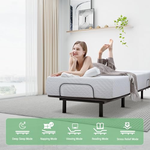 Adjustable Bed Base Queen with Wireless Remote Control M50493