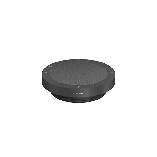 Dark Grey Portable Speakerphone with 4 Noise-Cancelling Mics E41689