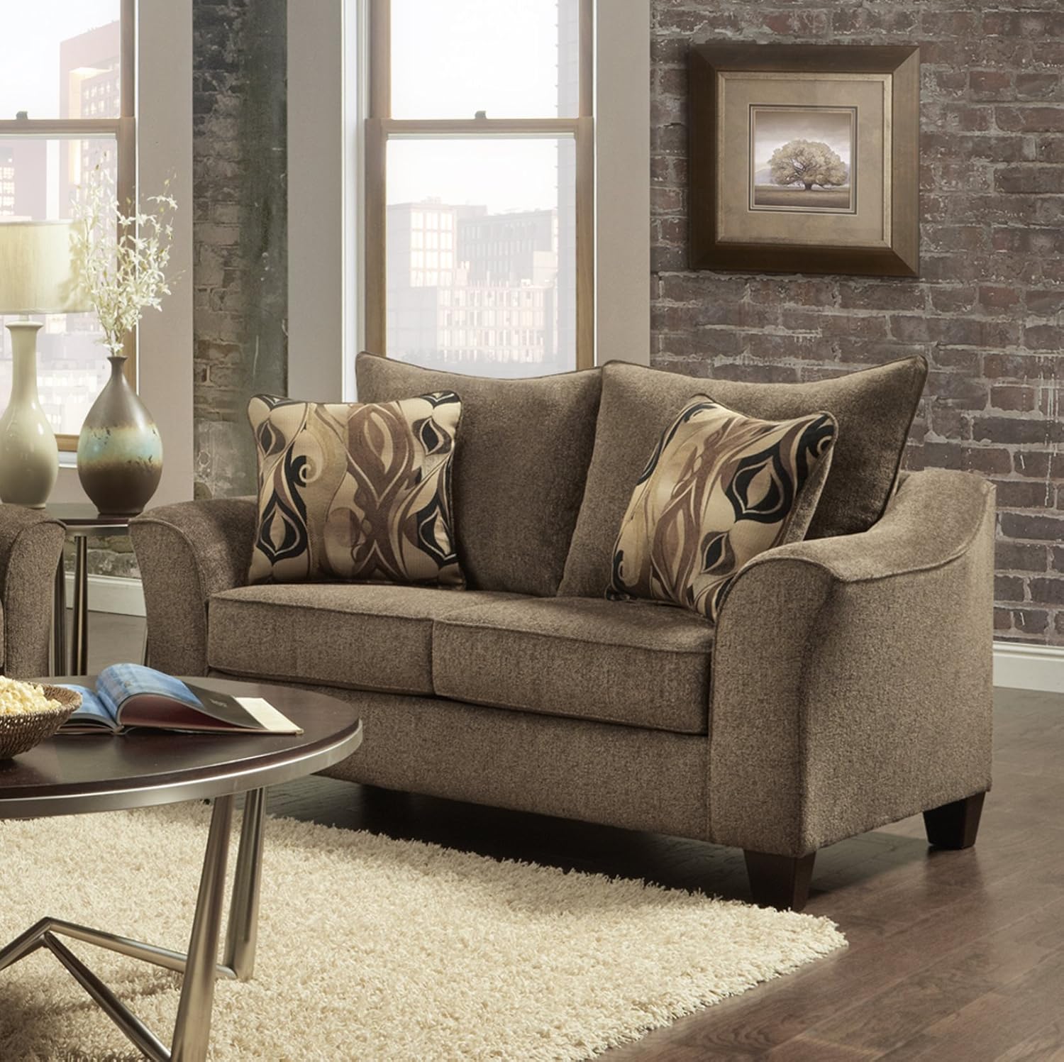 3 Piece Sofa Loveseat Accent Chair Set Y7041