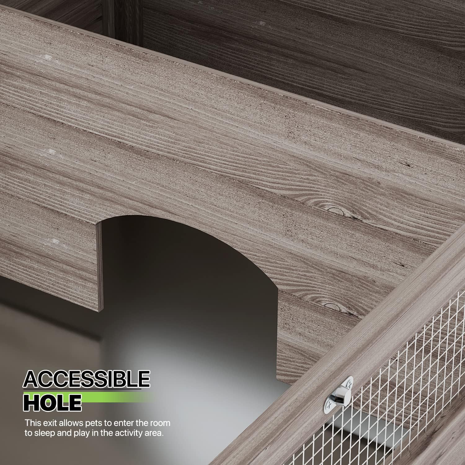 Grey Wooden Reptile Cage V407