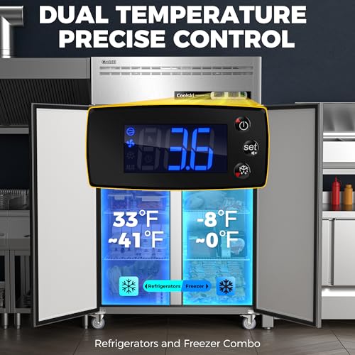 72" W 54 Cu.ft Commercial Refrigerator and Freezer Combo M361077