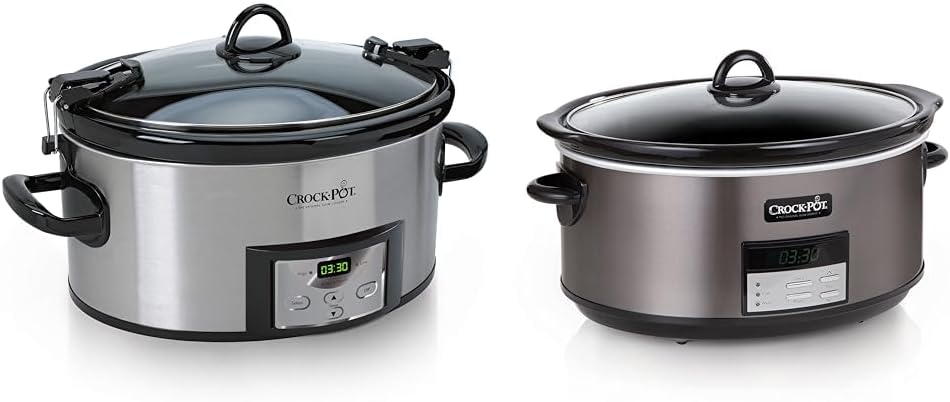 6 Quart & 8 Quart Programmable Slow Cooker, Stainless Steel W24214