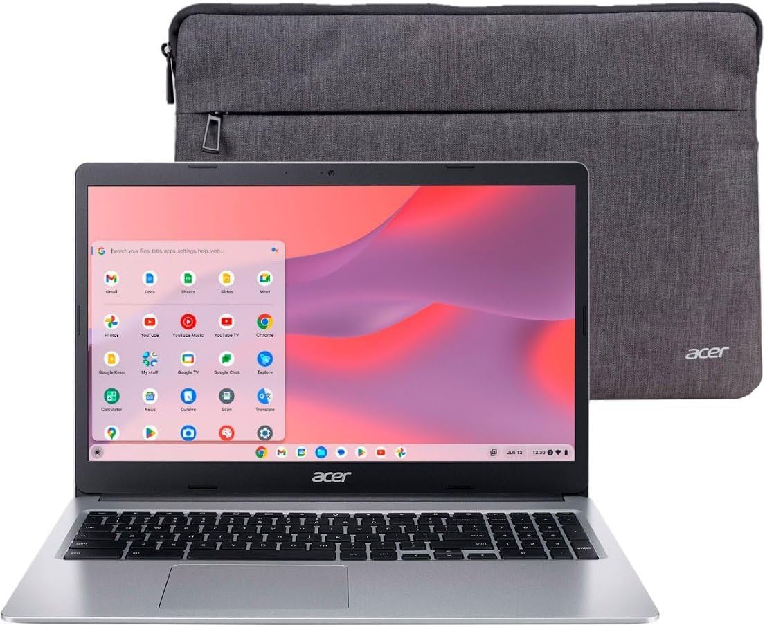 15.6” HD Laptop, Intel Celeron N4020, 4GB RAM, 64GB eMMC, Chrome OS, Silver W210467