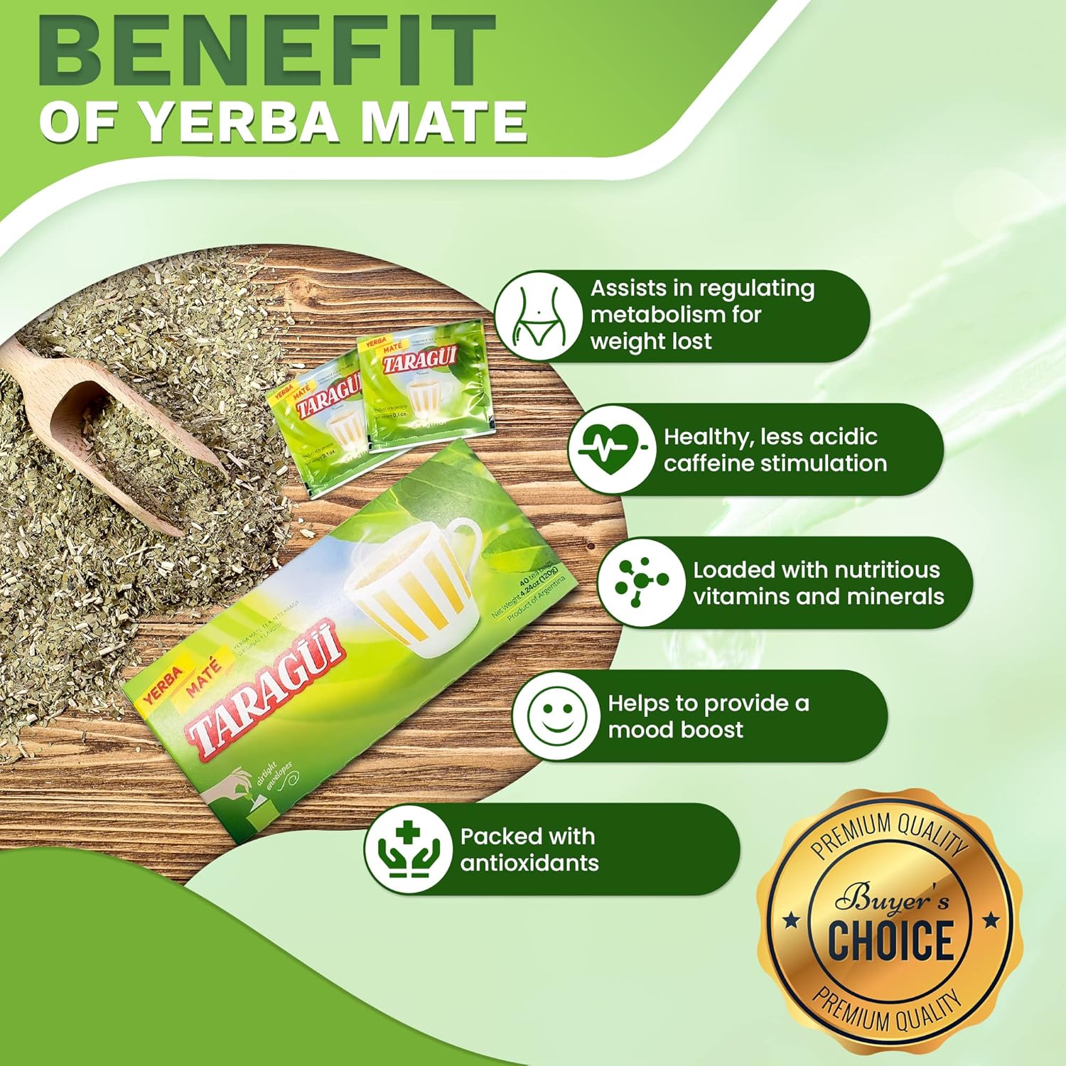 40 Tea Bags Yerba Mate L336
