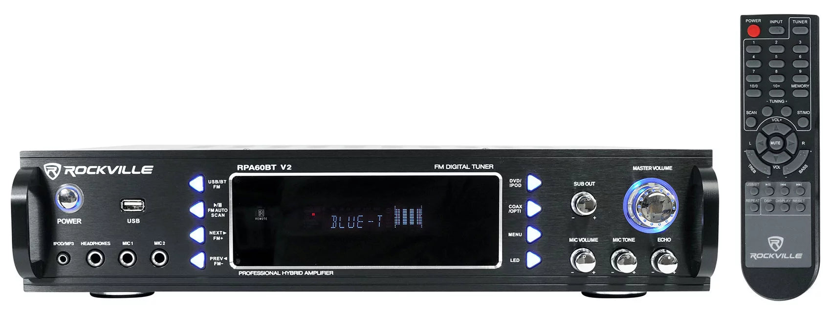 1000w Bluetooth Receiver with 4 In-Ceiling 6.5" Speakers T462