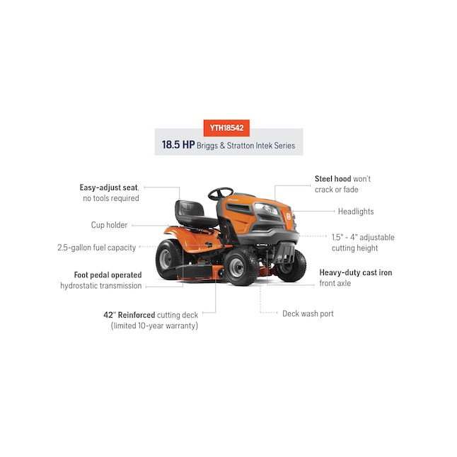 42-in 18.5-HP Gas Riding Lawn Mower E4420