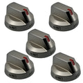 SET OF 5 Stove Knobs for Gas Range M6950
