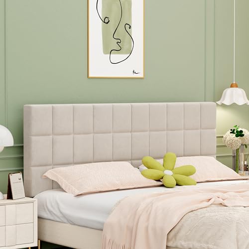 Velvet Upholstered Headboard for King Size Bed C16999