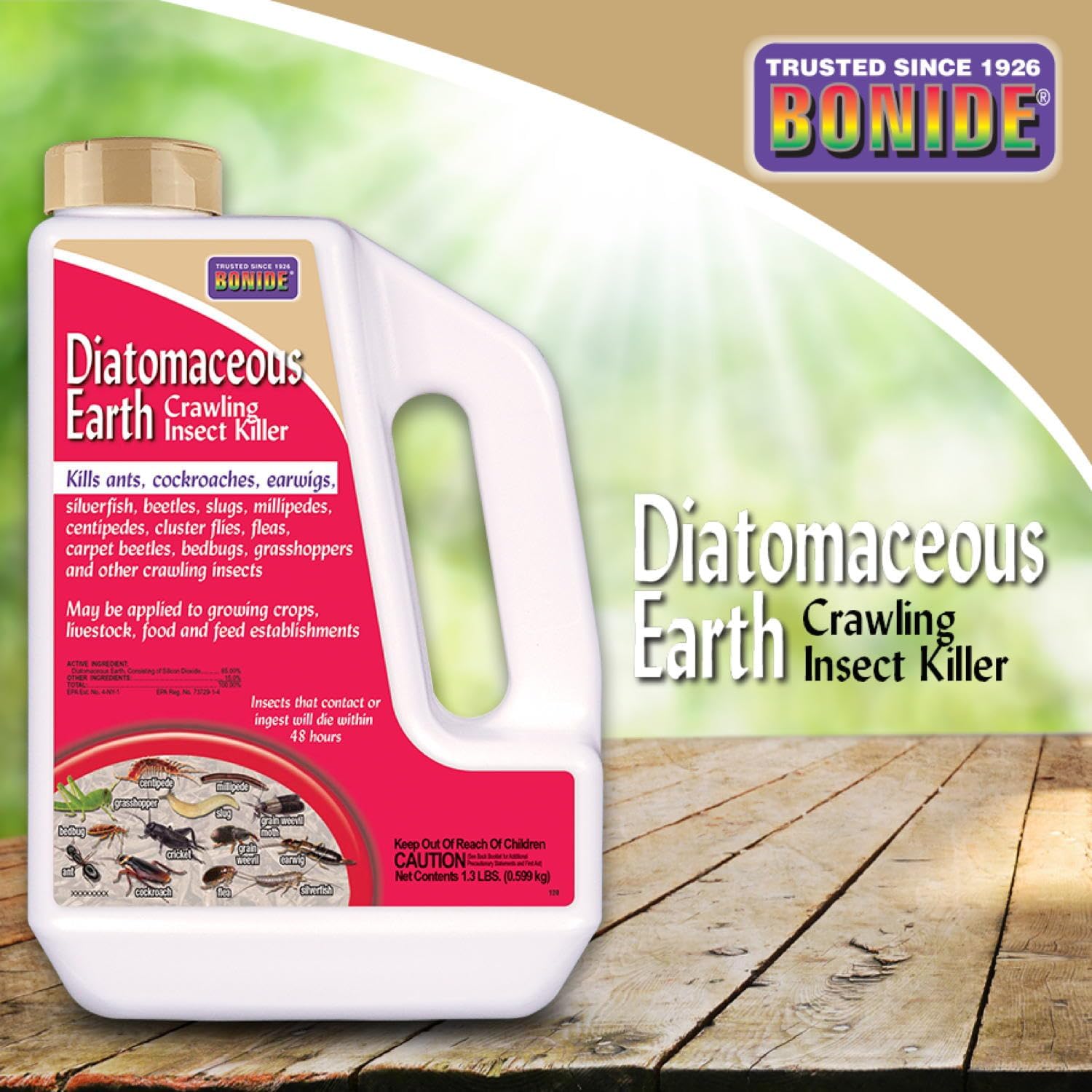 1.3 lbs Diatomaceous Earth Crawling Insect Killer N3357